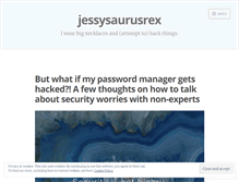 Tablet Screenshot of jessysaurusrex.com